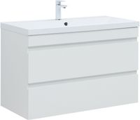 Тумба под раковину Aquanet Нота New 100 белый глянец арт-00335420 — фото 15, Тумбы под раковину