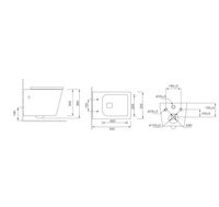 Унитаз подвесной Grossman Cristal (540х355х360) безободковый,белый с толстой крышкой,микролифт,1 место арт-GR-4495 — фото 5, Подвесные унитазы