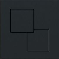 KK-POL 350/PPC/092-00-00 UNI Пластиковая панель смыва для инсталляции, цвет черный матовый — фото 1, Панели