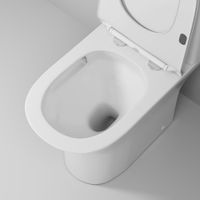 Унитаз напольный Grossman Classic GR-4465SQ (640х350х800) безободковый,белый с тонкой крышкой,микролифт,смыв торнадо,2 места — фото 6, Напольные унитазы