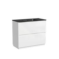 Тумба под раковину SANCOS Libra Floor напольная, 990х450х840, c двумя ящиками оснащенными доводчиками, белый глянец , арт. арт-LB100FW — фото 8, Тумбы под раковину