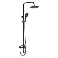 Стойка душевая ЧЕРНАЯ со смесителем для ванны NOVA, NOV03-314Black — фото 2, Душевые стойки