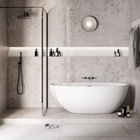 Ванна отдельностоящая Grossman Fly (170х75х58) цвет белый матовый,1 место арт-GR-1104M — фото 3, Акриловые ванны