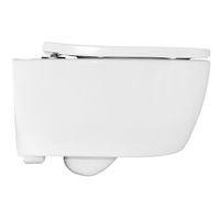 Унитаз подвесной Azario NEMI 530х360х360 безободковый, система слива "скрытое Торнадо", с быстросъемным сиденьем микролифт арт-AZ-1293WH — фото 13, Подвесные унитазы