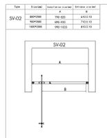 Душевая дверь RGW Stilvoll SV-02B 90, профиль черный, стекло прозрачное, арт-06320209-14 — фото 3, Распашные душевые двери