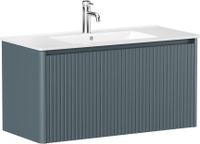 Тумба под раковину Allen Brau Gravity 100 1.370018.BGM синий матовый — фото 9, Тумбы под раковину