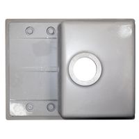 Кухонная мойка AZARIO Tavas 620х480х197 кварцевая, прямоугольная, сифон в комплекте, цвет Серый арт-CS00097671 — фото 4, Кухонные мойки