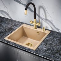 Смеситель для кухни с фильтром Milacio Ultra 560 (MCU.560.GDB) брашированное золото черный шланг — фото 5, Смесители для кухни