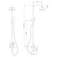 Товар: Душевая стойка ABBER Weiss Insel AF8016FWL с изливом, белая матовая - фото 3 Душевая стойка ABBER Weiss Insel AF8016FWL с изливом, белая матовая — фото 3, Душевые стойки