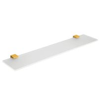 Полочка COLOMBO DESIGN LULU B6216.HPS стеклянная цвет золото — фото 1, Полки