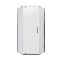 ДШ "Дека-Хром", 100х100, пятиуг., (2 места) арт-Щ0000056789 — фото 1, Душевые уголки трапеция