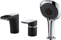 Смеситель на борт ванны D&K Berlin , черный арт-DA1434215 — фото 1, Смесители на борт ванны