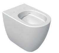 Товар: Унитаз HATRIA Fusion A0Y1ZA25 напольный безободковый слив универсальный цвет белый матовый - фото 1 Унитаз HATRIA Fusion A0Y1ZA25 напольный безободковый слив универсальный цвет белый матовый — фото 1, Напольные унитазы