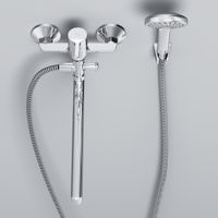 X-Joy S, смеситель д/ванны/душа, излив 325 мм, душевой набор, хром, шт арт-F85B90100 — фото 2, Смеситель для ванны