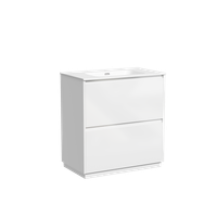 Тумба под раковину SANCOS Libra Floor напольная, 790х450х840, c двумя ящиками оснащенными доводчиками, белый глянец , арт. арт-LB80FW — фото 7, Тумбы под раковину