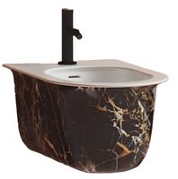 Биде Artceram CHIC подвесной с одним отверстием цвет Portoro gold арт-CHB001 48 00 — фото 1, Биде подвесные