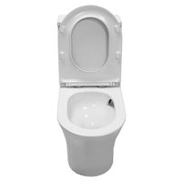 Унитаз-моноблок Azario Vally 690х360х760 напольный, слив "Торнадо", в комплекте с быстросъемным и сиденьем микролифт арт-AZ-80687 — фото 4, Напольные унитазы