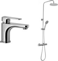 Набор смесителей Paffoni Sly 2 в 1 (сет 10) 00255128 — фото 10, Готовые комплекты для ванной комнаты