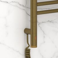 Полотенцесушитель электрический Сунержа Богема 3.1 прямая 500х300 МЭМ левый Состаренная бронза арт-05-6004-5030 — фото 2, Электрические полотенцесушители