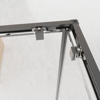 Товар: Душевой угол Veconi Evo 300 GR, 1000х1000x1950, графит брашинг, тонированное матовое стекло E3-GR-100100-12-C9 - фото 3 Душевой угол Veconi Evo 300 GR, 1000х1000x1950, графит брашинг, тонированное матовое стекло E3-GR-100100-12-C9 — фото 3, Квадратные душевые уголки