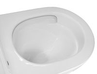 Унитаз подвесной Azario Eclat 520x365x365, безободковый, система слива "Скрытое Торнадо", с быстросъемным сидением микролифт арт-AZ-2381-A — фото 6, Подвесные унитазы