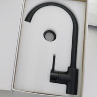 CUCINA FORTIS См-ль д/кухни моноком., высокий излив, ручка сбоку, черный матовый арт-31561 — фото 4, Смесители для кухни