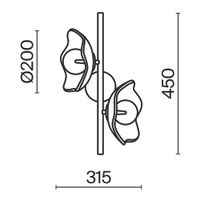 Товар: Настенный светильник (бра) Maytoni MOD207WL-02BS - фото 7 Настенный светильник (бра) Maytoni MOD207WL-02BS — фото 7, Бра