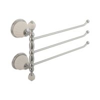 OLIVIA Полотенцедержатель тройной поворотный, L37 cм, керамика белая, хром 17498 — фото 1, Полотенцедержатели