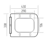 Сиденье для унитаза Grossman GR-4464/4468S тонкое,белое,1 место GR-49K2664/68S — фото 5, Сиденья для унитаза