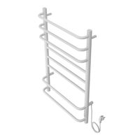 Полотенцесушитель электрический AZARIO MILAN 500/800 8 секций, диммер справа, белый арт-AZ90858W — фото 2, Электрические полотенцесушители