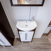 Комплект мебели для ванной Бриклаер БАЛИ 40V, венге/белый — фото 6, Комплекты мебели для ванной