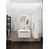 Тумба под раковину подвесная La Fenice SIMPLA FNC-01-SIM-B-60, белая — фото 6, Тумбы под раковину