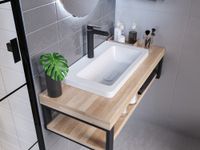 Раковина мебельная и на столешницу Modul Slim 60 арт-4627173210904 — фото 6, Раковины накладные