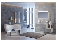 Товар: Дополнительная подвесная тумба с одним выдвижным ящиком в цвете миллениум серый. арт-GEN0310MG - фото 2 Дополнительная подвесная тумба с одним выдвижным ящиком в цвете миллениум серый. арт-GEN0310MG — фото 2, Тумбы с раковиной