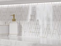 KTL052D-60 Плитка облиц. Calacatta_Cers Белый 59,8*29,8 _рельеф 1 \60 — фото 1, Керамическая плитка