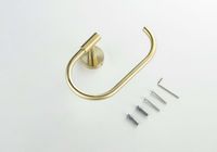 Товар: AQ4221BG ОБЕРОН полотенцедержатель овальный, шлиф. золото - фото 2 AQ4221BG ОБЕРОН полотенцедержатель овальный, шлиф. золото — фото 2, Полотенцедержатели