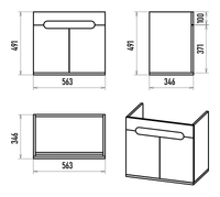 Товар: Тумба под раковину арт-Э-Ска01060-011П - фото 5 Тумба под раковину арт-Э-Ска01060-011П — фото 5, Тумбы под раковину