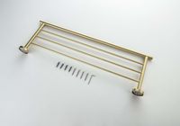 ОБЕРОН полка для полотенец, шлиф. золото арт-AQ4222BG — фото 2, Полки для полотенец