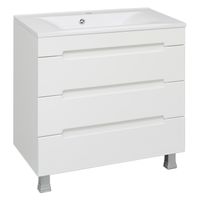 Тумба напольная с умывальником OLIVIA 80 /3 ящ/ AQUA DE MARCO 5080COLI/F/3 — фото 2, Тумбы с раковиной