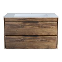 База под раковину Chiara 2D 800 подвесная, 2 выкатных ящика soft-close, С.Oak арт-VMC-2C2800CO — фото 15, Тумбы под раковину