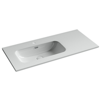 Раковина накладная мебельная CERAMICANOVA Element чаша слева с отверстием под смеситель 1010x465x180 мм цвет белый CN7003L — фото 1, Раковины встраиваемые сверху