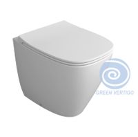 Унитаз SIMAS JUNIPER напольный приставной безободковый цвет белый JU01 — фото 1, Подвесные унитазы