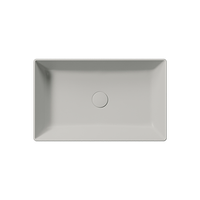 Товар: раковина накладная KUBE X 60x37 без перелива серый матовый арт-945317 - фото 1 раковина накладная KUBE X 60x37 без перелива серый матовый арт-945317 — фото 1, Раковины накладные