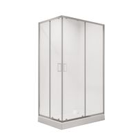 Душевое ограждение Niagara Nova NG-6611-08 (120х90х195) прямоугольник,хром,двери раздвижные,стекло прозрачное,1 место арт-66110811 — фото 1, Прямоугольные душевые уголки