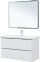 Тумба с раковиной Aquanet Эмбер 105 2 ящ. цв.белый матовый (раковина Urban) арт-00332498 — фото 10, Тумбы с раковиной