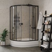 Ограждение VIVA90B N душевое Ceruttispa без поддона (90x90x195) — фото 221, Прямоугольные душевые уголки