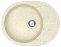 Кухонная мойка AZARIO Light 575х440х215) искусственный мрамор, цвет Бежевый арт-CS00079919 — фото 3, Кухонные мойки