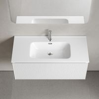 Товар: Тумба подвесная SANCOS Snob R 1.0 995х445х406, c одним ящиком оснащенным доводчиками, Bianco , арт.SNR1.0100W - фото 4 Тумба подвесная SANCOS Snob R 1.0 995х445х406, c одним ящиком оснащенным доводчиками, Bianco , арт.SNR1.0100W — фото 4, Тумбы под раковину