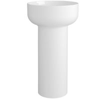 Колонна SIMAS BALLOON напольная цвет белый CN300 слив в стену — фото 1, Консоли для раковины