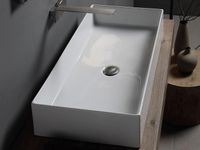 Раковина Scarabeo TEOREMA 2.0 накладная без перелива без отверстий цвет белый арт-5102 — фото 4, Раковины накладные